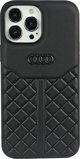 Audi Audi γνήσιο δέρμα iPhone 13 Pro Max 6,7" μαύρη/μαύρη σκληρή θήκη AU-TPUPCIP13PM-Q8/D1-BK