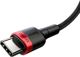 Baseus cable Cafule PD USB-C - USB-C 2,0 m 5A red-black 100W