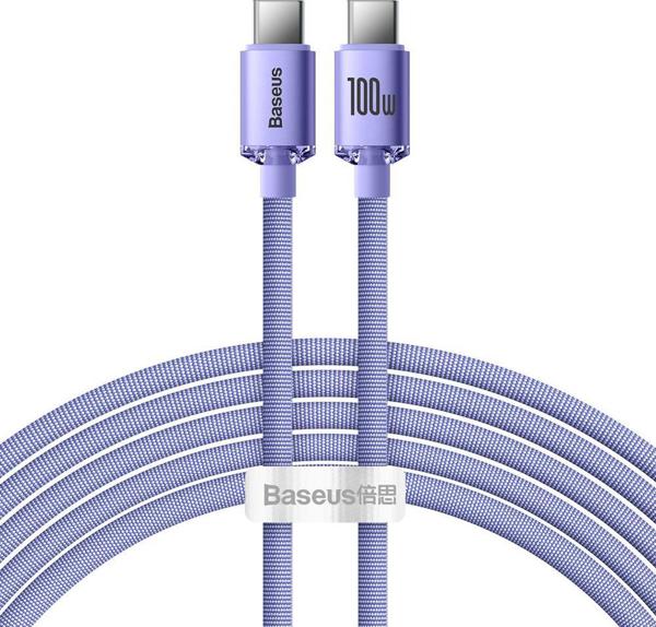 Καλώδιο USB Baseus USB-C - USB-C 2 m Μωβ (baseus_20220224134343)