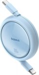 HUB USB Baseus Καλώδιο USB-C σε USB-C Baseus Free2Draw, PD, 100W, 1m (μπλε)