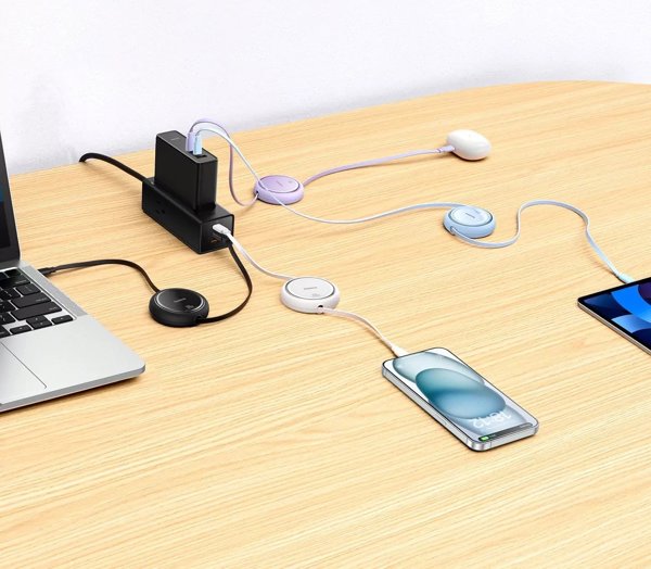 HUB USB Baseus Καλώδιο USB-C σε USB-C Baseus Free2Draw, PD, 100W, 1m (μπλε)