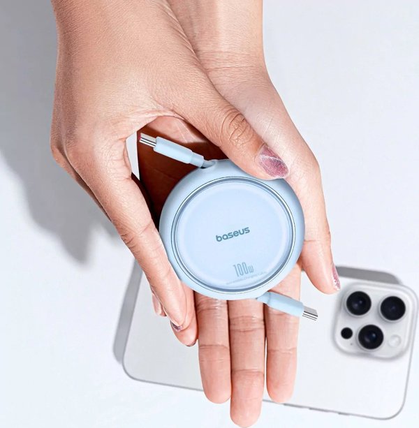 HUB USB Baseus Καλώδιο USB-C σε USB-C Baseus Free2Draw, PD, 100W, 1m (μπλε)
