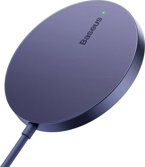 Μαγνητικός ασύρματος φορτιστής Baseus Simple Mini3 15W (μωβ)