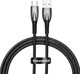 USB cable for USB-C Baseus Glimmer Series, 100W, 1m (Black)