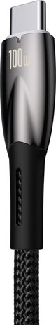 USB cable for USB-C Baseus Glimmer Series, 100W, 1m (Black)