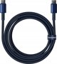Cable 100W 5A 2m USB-C - USB-C Baseus Tungsten Glod blue