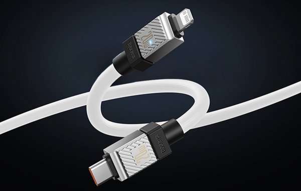 Καλώδιο USB Baseus USB-C - Lightning 2 m Λευκό (CAKW000102)