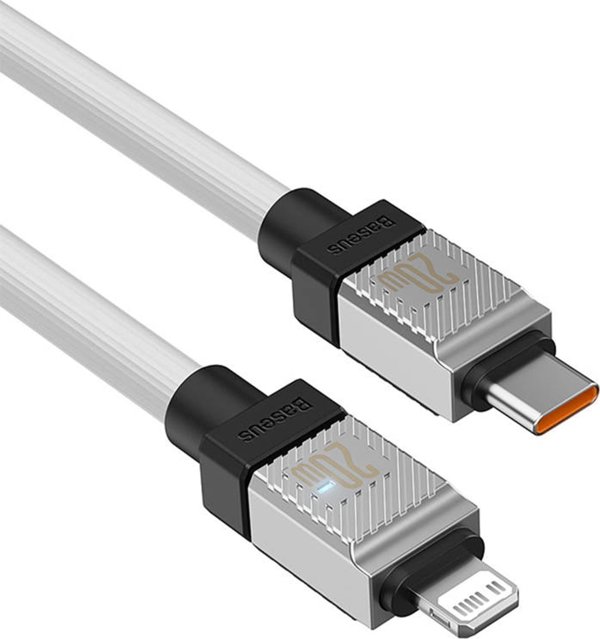 Καλώδιο USB Baseus USB-C - Lightning 2 m Λευκό (CAKW000102)