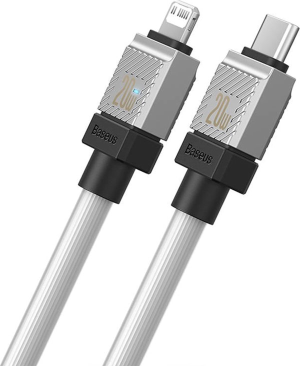 Καλώδιο USB Baseus USB-C - Lightning 2 m Λευκό (CAKW000102)