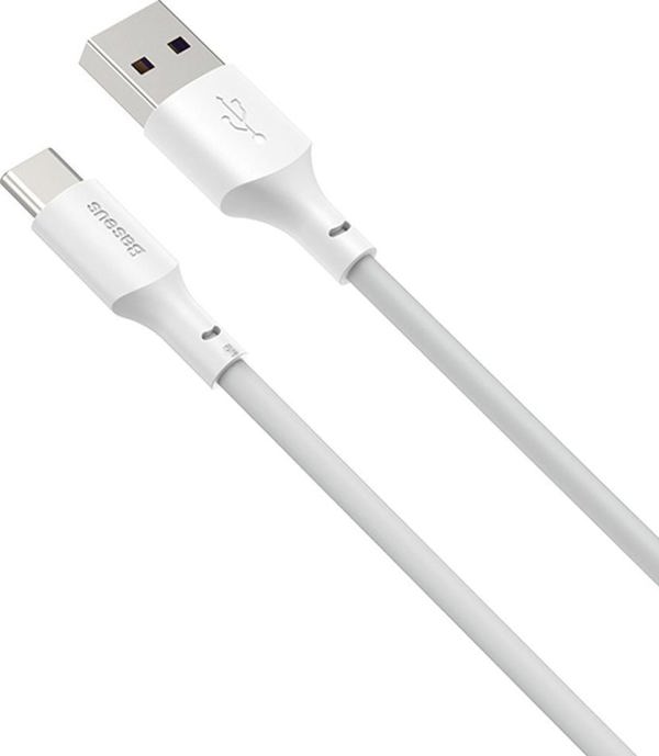 Καλώδιο USB Baseus USB-A - USB-C 1.5 m Λευκό (TZCATZJ-02)