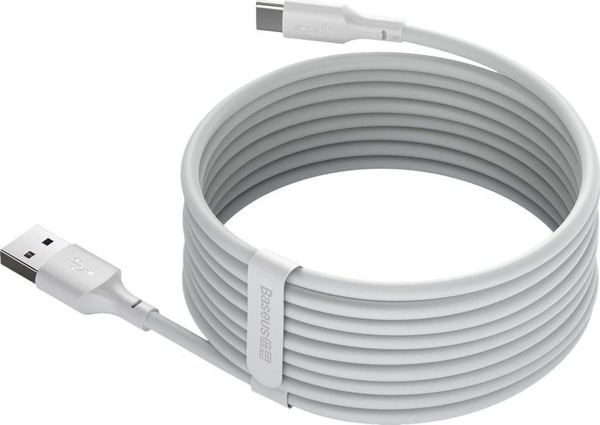Καλώδιο USB Baseus USB-A - USB-C 1.5 m Λευκό (TZCATZJ-02)