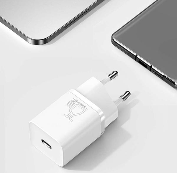 Φορτιστής Baseus Super Si 1x USB-C 3 A (BSU3037WHT)