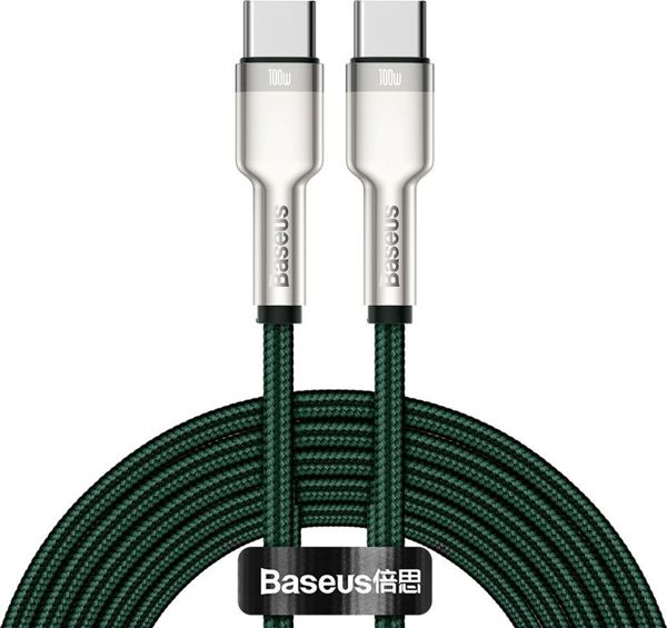 Καλώδιο USB Baseus USB-C - USB-C 2 m Πράσινο (baseus_20210316150155)