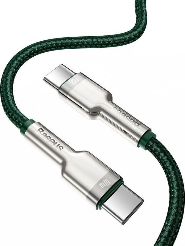 Καλώδιο USB Baseus USB-C - USB-C 2 m Πράσινο (baseus_20210316150155)