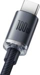 Baseus Type-C Crystal Shine series fast charging data cable 100W 1.2m Black (CAJY000401) (BASCAJY000401)