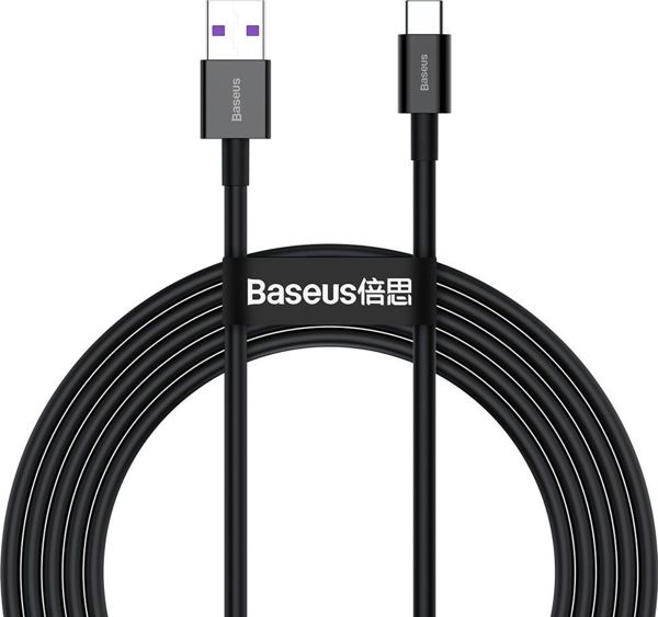 Baseus Superior Series Cable USB to USB-C, 66W, 2m (black)