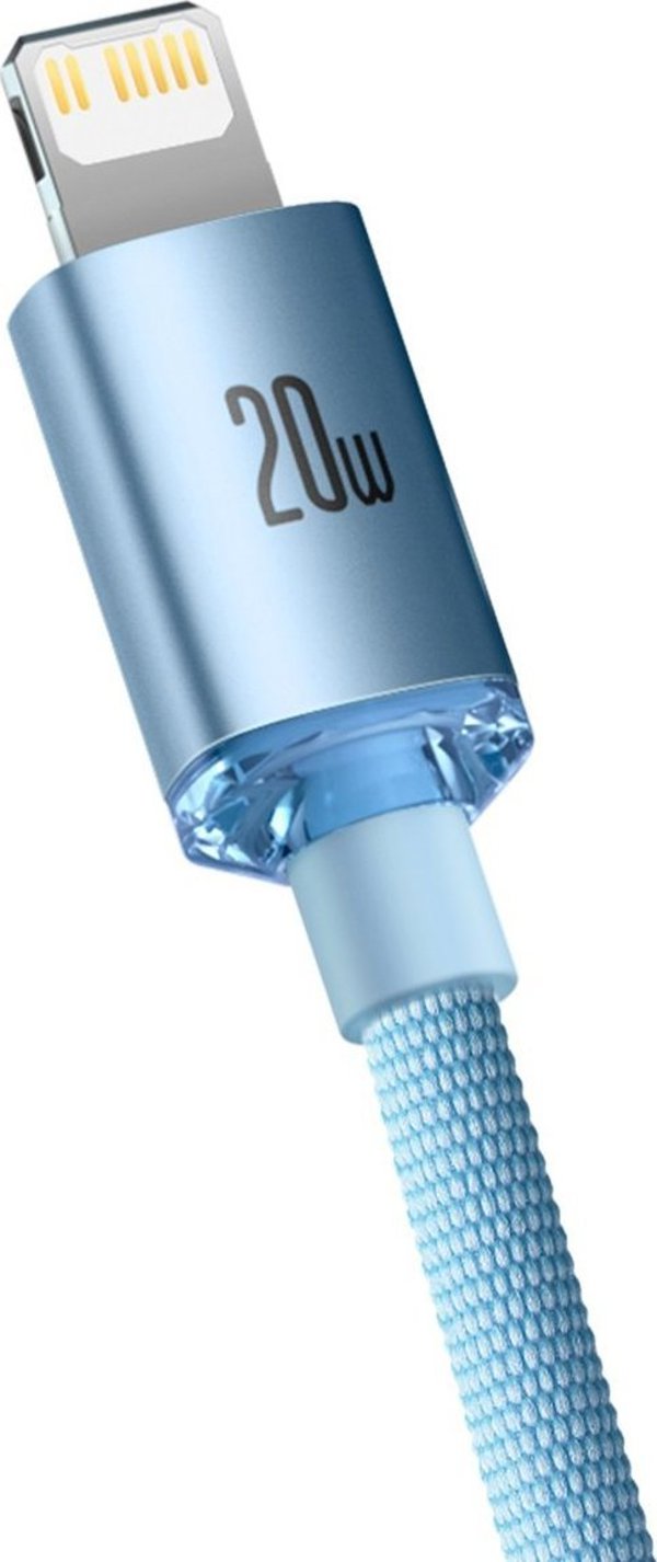 Καλώδιο USB Baseus USB-C - Lightning 1.2 m Ανοιχτό Μπλε (BSU3637)