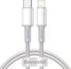 Baseus High Density Braided Cable Type-C to Lightning, PD,  20W, 1m (white)