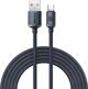 Baseus Crystal Shine Braided USB 2.0 Cable USB-C male - USB-A male Μαύρο 2m (CAJY000501) (BASCAJY000501)