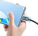 Baseus Crystal Shine Braided USB 2.0 Cable USB-C male - USB-A male Μαύρο 2m (CAJY000501) (BASCAJY000501)