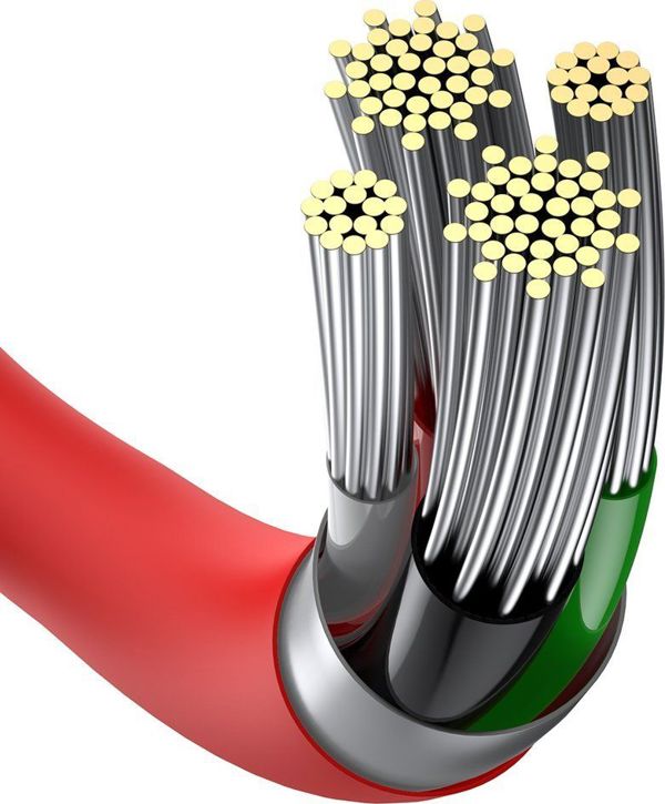 Καλώδιο USB Baseus USB-A - Lightning 1 m Κόκκινο (BSU2661RED)