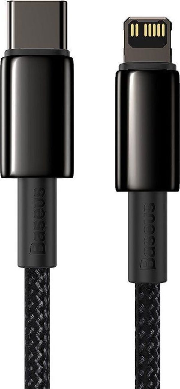 Καλώδιο USB Baseus USB-C - Lightning 1 m Μαύρο (6953156232037)