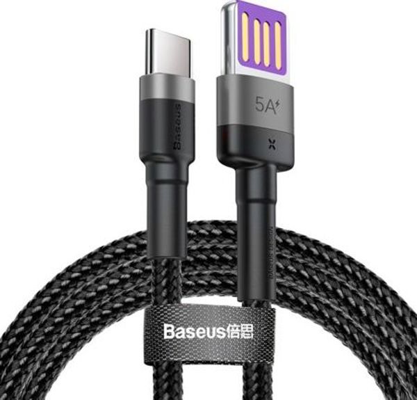 Καλώδιο USB Baseus USB-A - USB-C 1 m Μαύρο (CATKLF-PG1)