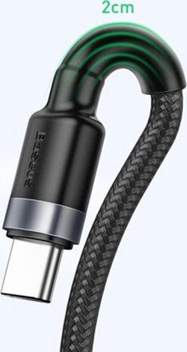 Καλώδιο USB Baseus USB-A - USB-C 1 m Μαύρο (CATKLF-PG1)