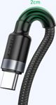 Καλώδιο USB Baseus USB-A - USB-C 1 m Μαύρο (CATKLF-PG1)
