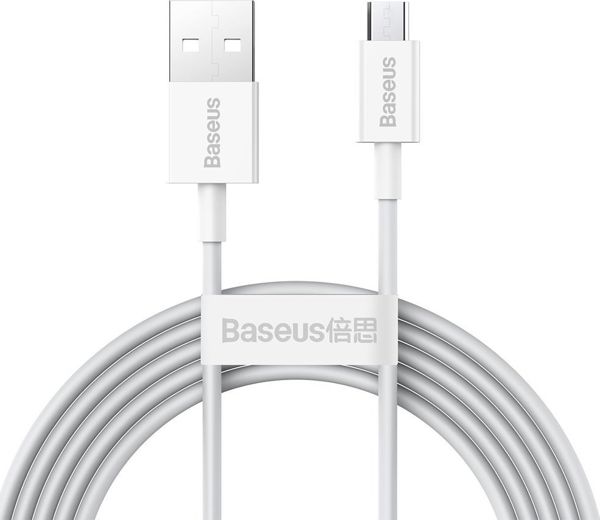 Baseus cable Superior USB - microUSB 2,0 m 2,0A white 6953156208506