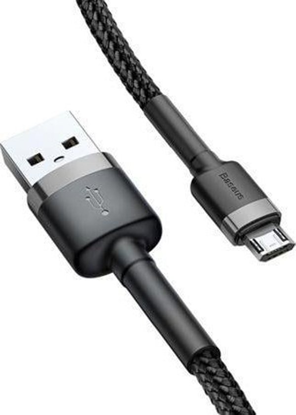 Καλώδιο USB Baseus USB-A - microUSB 1 m Μαύρο-γκρι (CAMKLF-BG1)