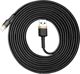 Baseus Lightning Cafule Cable 2A, 3m Gold/Black (CALKLF-RV1) (BASCALKLF-RV1)