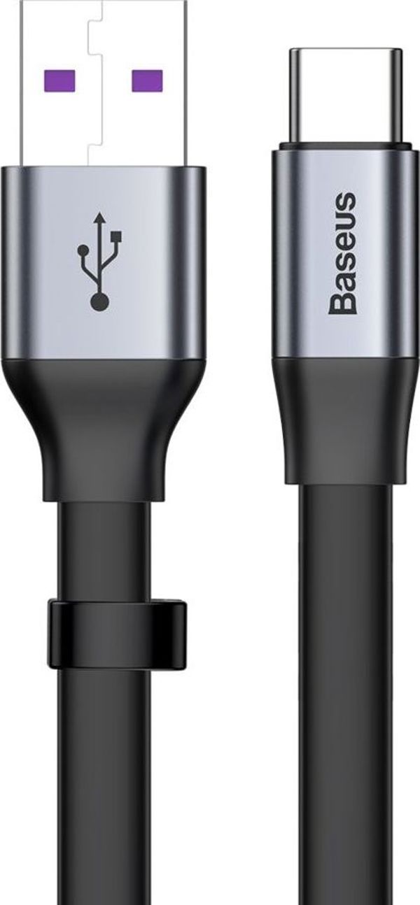 Καλώδιο USB Baseus USB-A - USB-C 0.23 m Μαύρο-γκρι (6953156293427)