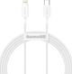 Καλώδιο USB Baseus USB-C - Lightning 1.5 m Λευκό (CATLYS-B02)