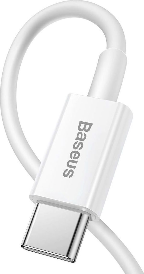 Καλώδιο USB Baseus USB-C - Lightning 1.5 m Λευκό (CATLYS-B02)