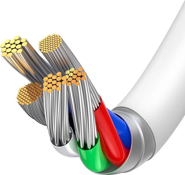 Καλώδιο USB Baseus USB-C - Lightning 1.5 m Λευκό (CATLYS-B02)