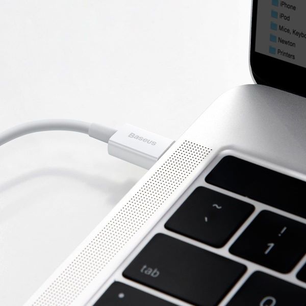 Καλώδιο USB Baseus USB-C - Lightning 1.5 m Λευκό (CATLYS-B02)