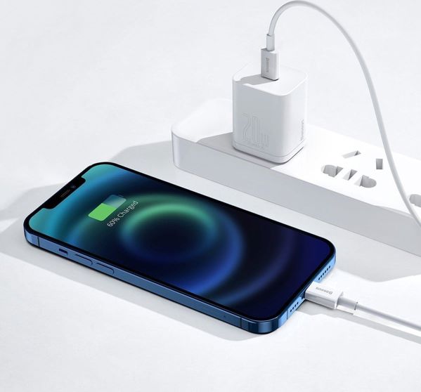 Καλώδιο USB Baseus USB-C - Lightning 1.5 m Λευκό (CATLYS-B02)