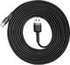 Καλώδιο USB Baseus USB-A - microUSB 3 m Μαύρο-γκρι (6953156296374)