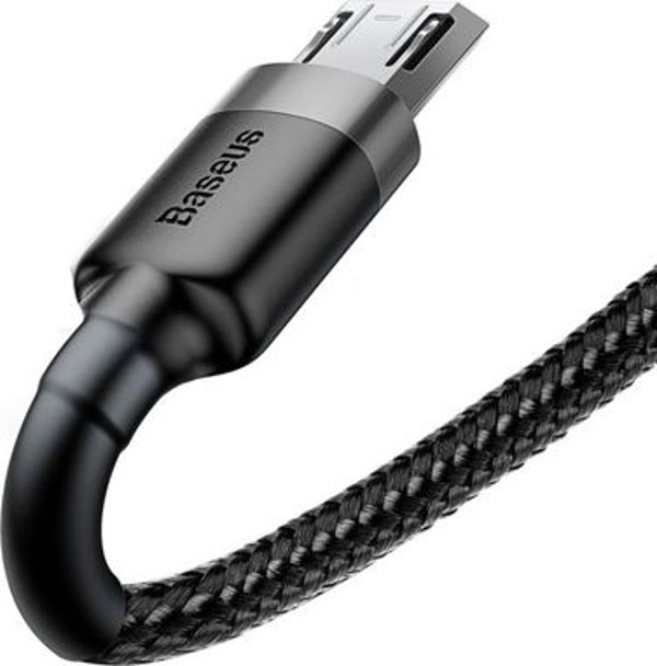 Καλώδιο USB Baseus USB-A - microUSB 3 m Μαύρο-γκρι (6953156296374)