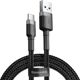 Baseus Cafule Braided USB 2.0 Cable USB-C male - USB-A male Μαύρο 3m (CATKLF-UG1) (BASCATKLF-UG1)