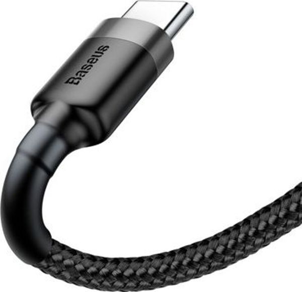 Baseus Cafule Braided USB 2.0 Cable USB-C male - USB-A male Μαύρο 3m (CATKLF-UG1) (BASCATKLF-UG1)