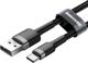 Baseus Cafule Braided USB 2.0 Cable USB-C male - USB-A male Μαύρο 3m (CATKLF-UG1) (BASCATKLF-UG1)
