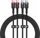 Cable Baseus Cafule USB-C do USB-C 100W, 1m, 2-Pack (Red-Black, Gray-Black)