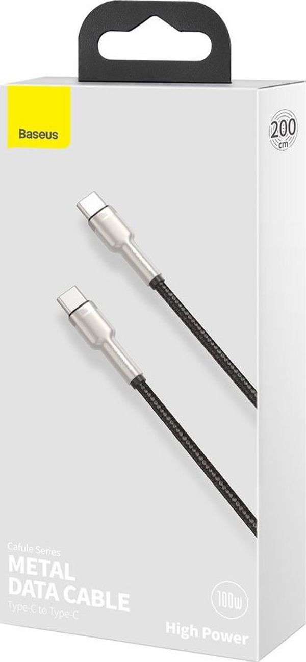 Καλώδιο USB Baseus USB-C - USB-C 2 m Μαύρο (baseus_20210316145443)