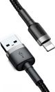 Καλώδιο USB Baseus USB-A - Lightning 0.5 m Μαύρο-γκρι (6953156274938)