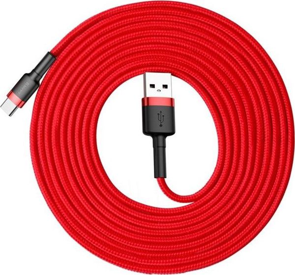 Καλώδιο USB Baseus USB-A - USB-C 3 m Κόκκινο (CATKLF-U09)