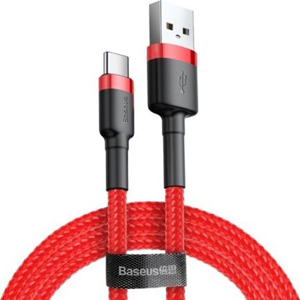 Καλώδιο USB Baseus USB-A - USB-C 3 m Κόκκινο (CATKLF-U09)
