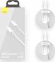Καλώδιο USB Baseus USB-C - Lightning 1.5 m Λευκό (101297)
