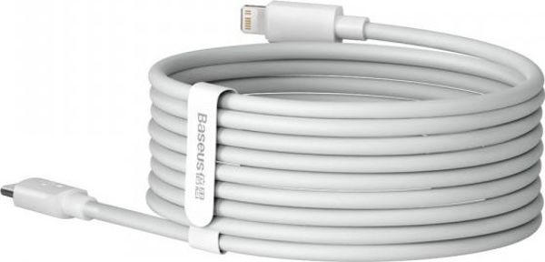 Καλώδιο USB Baseus USB-C - Lightning 1.5 m Λευκό (101297)